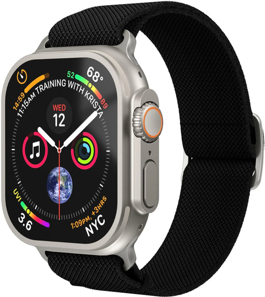 Vonmählen Classic Nylon Loop For Apple Watch 44 - 45 - 46 - 49Mm One Size Black - Essentify