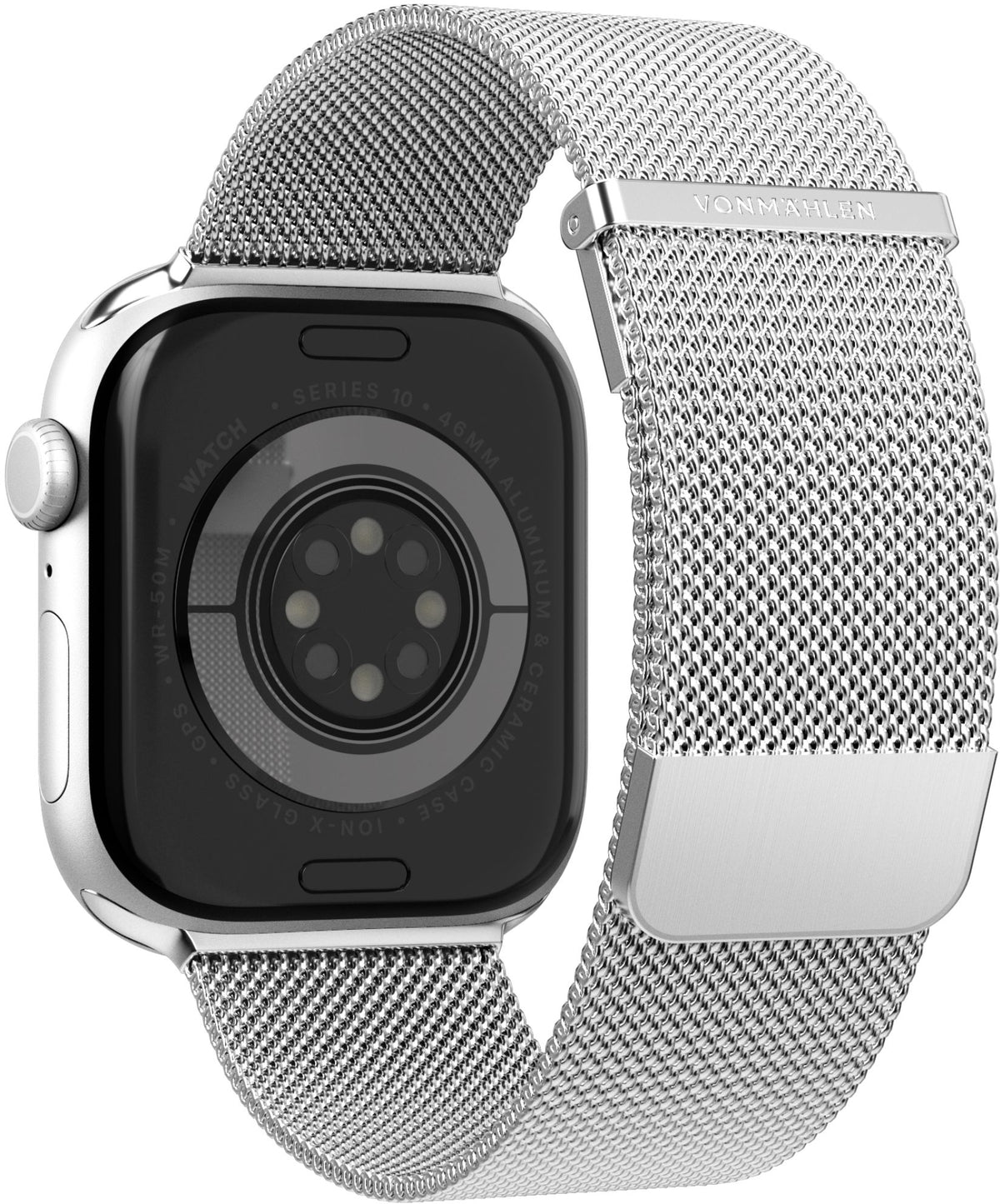 Vonmählen Milanese Loop 2 For Apple Watch 44 - 45 - 46 - 49Mm One Size Silver