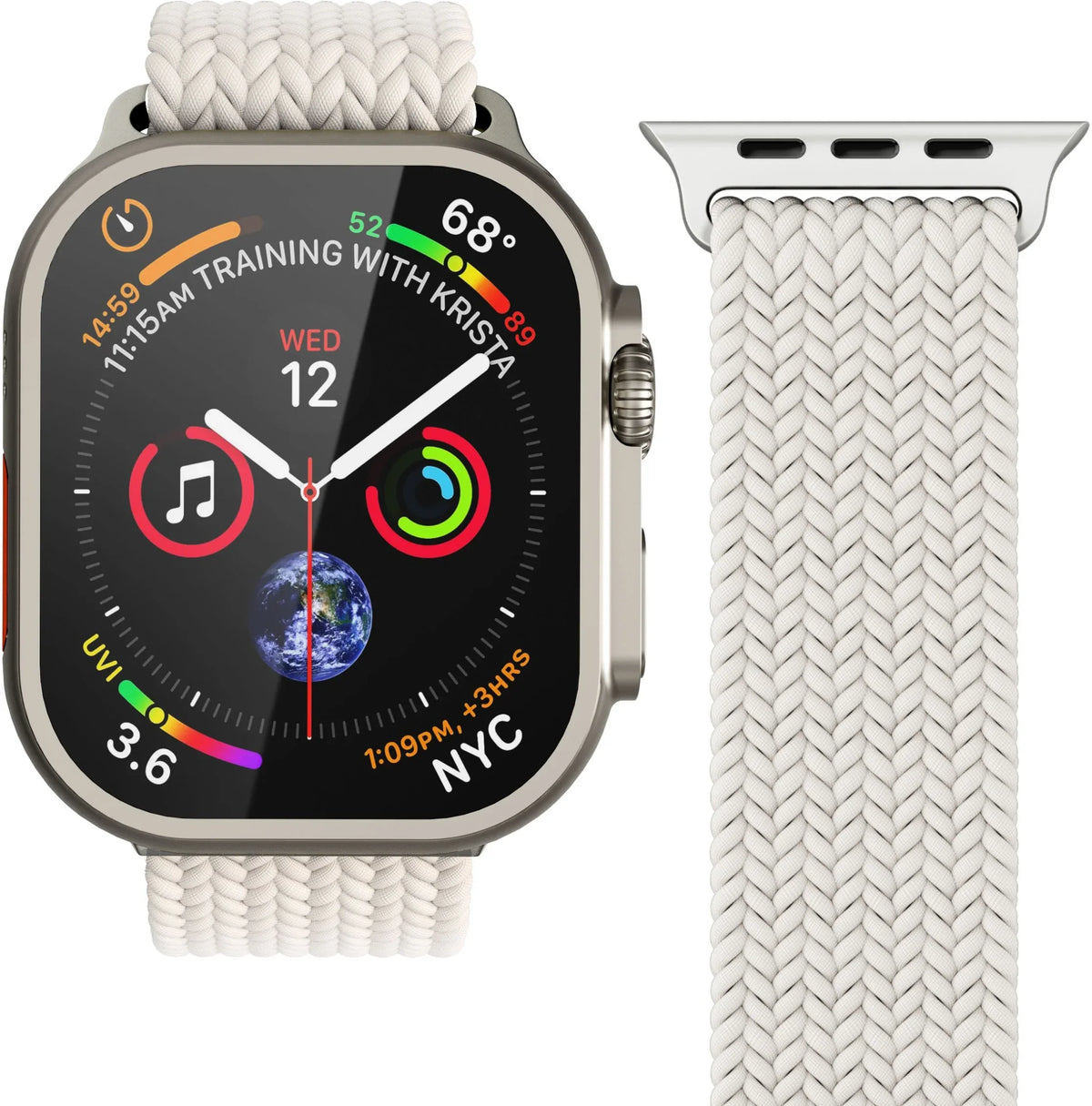 Vonmählen Woven Loop For Apple Watch 40 - 41 - 42Mm One Size Cream - Essentify