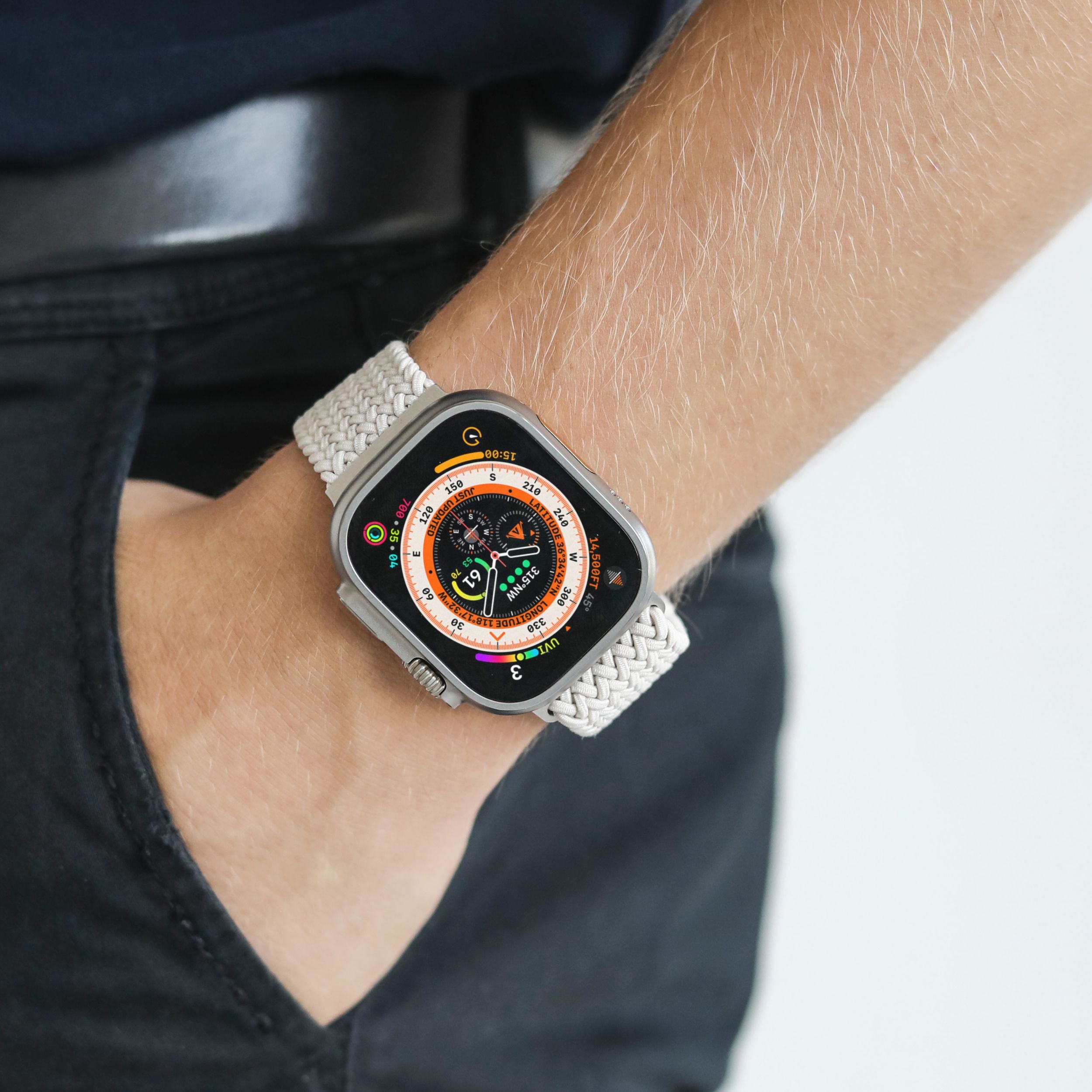 Vonmählen Woven Loop For Apple Watch 40 - 41 - 42Mm One Size Cream