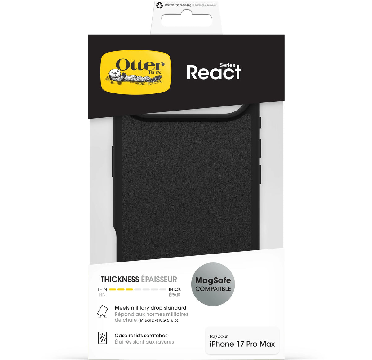 Otterbox React Magsafe Series Apple Iphone Air Clear/Black - Essentify