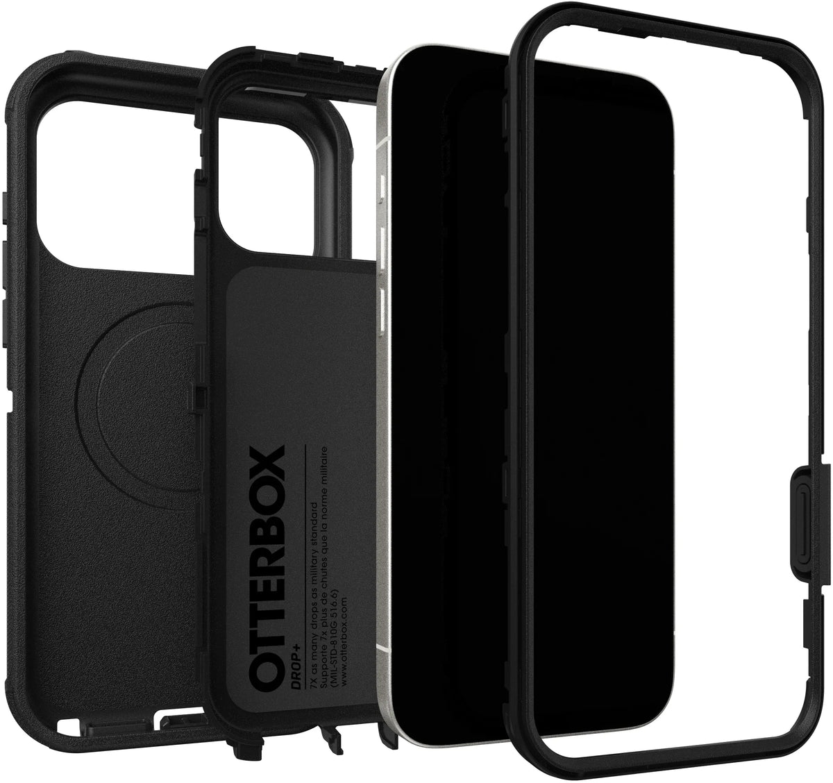 Otterbox Defender Series Pro With Magsafe Apple Iphone 17 Pro Max Black - Essentify