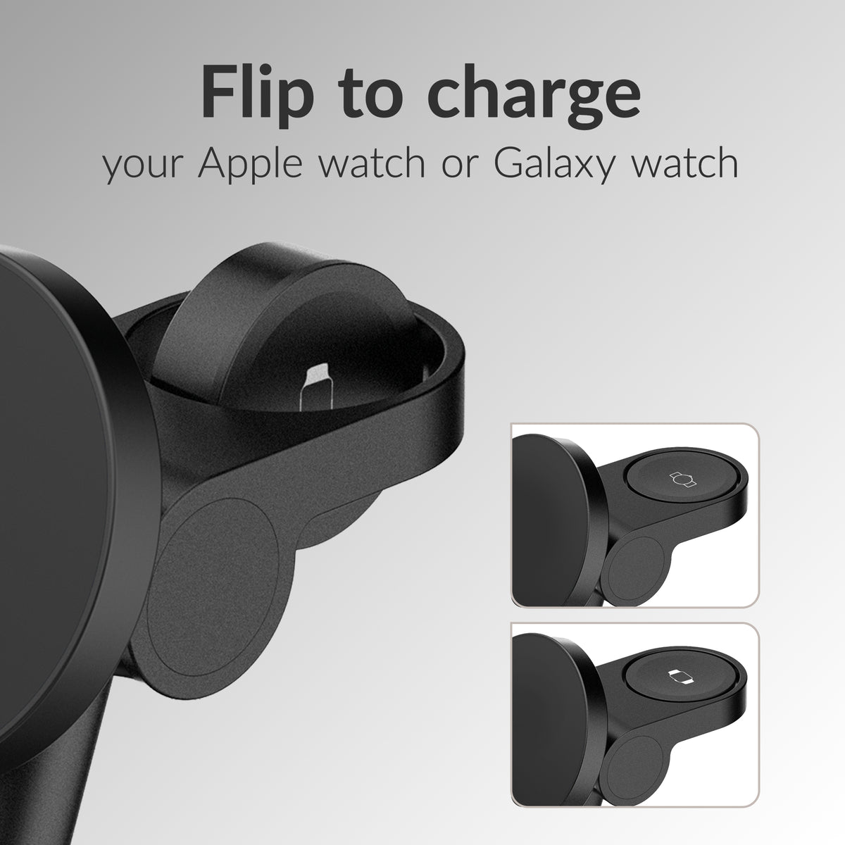 Mobilize 3In1 Charger Station Magsafe Compatible 25W Qi2.2 Black