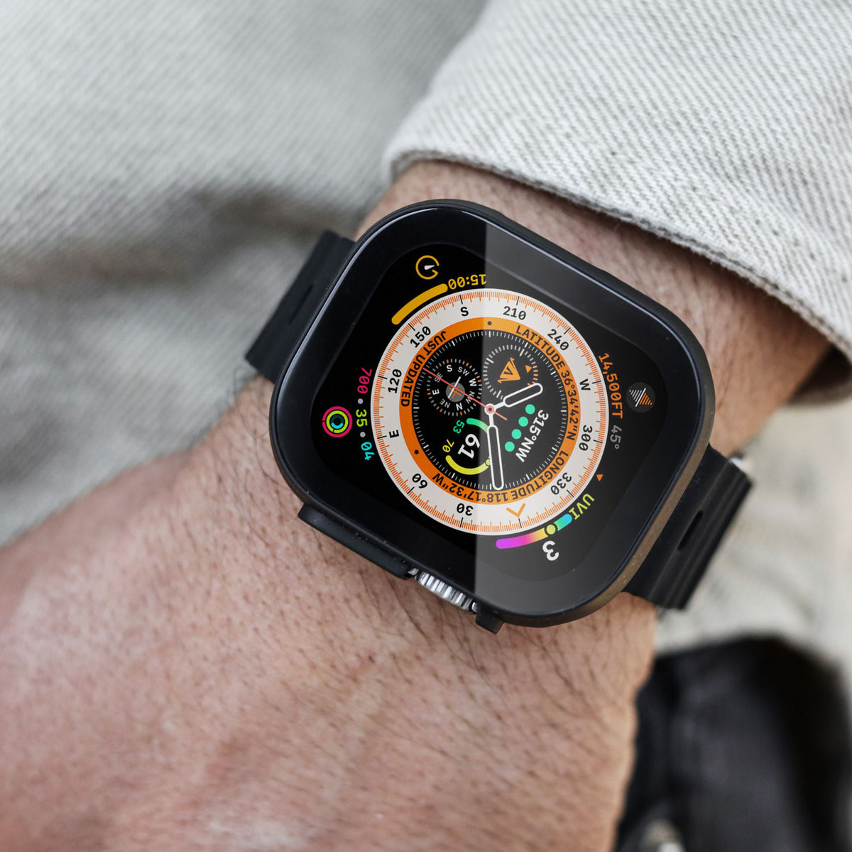 Vonmählen Vonmahlen Thin Case For Apple Watch Ultra 1/2/3 49Mm Black
