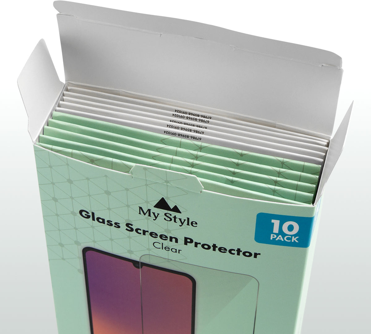 My Style Tempered Glass Screen Protector For Samsung Galaxy A37 5G/A57 5G Clear (10-Pack)