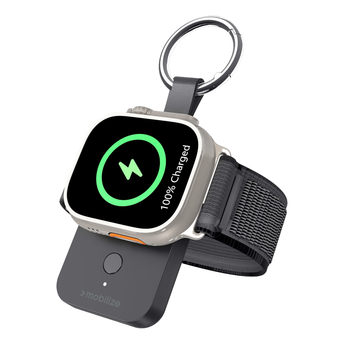 Mobilize Keychain Powerbank For Apple Watch 1000Mah 3W Black