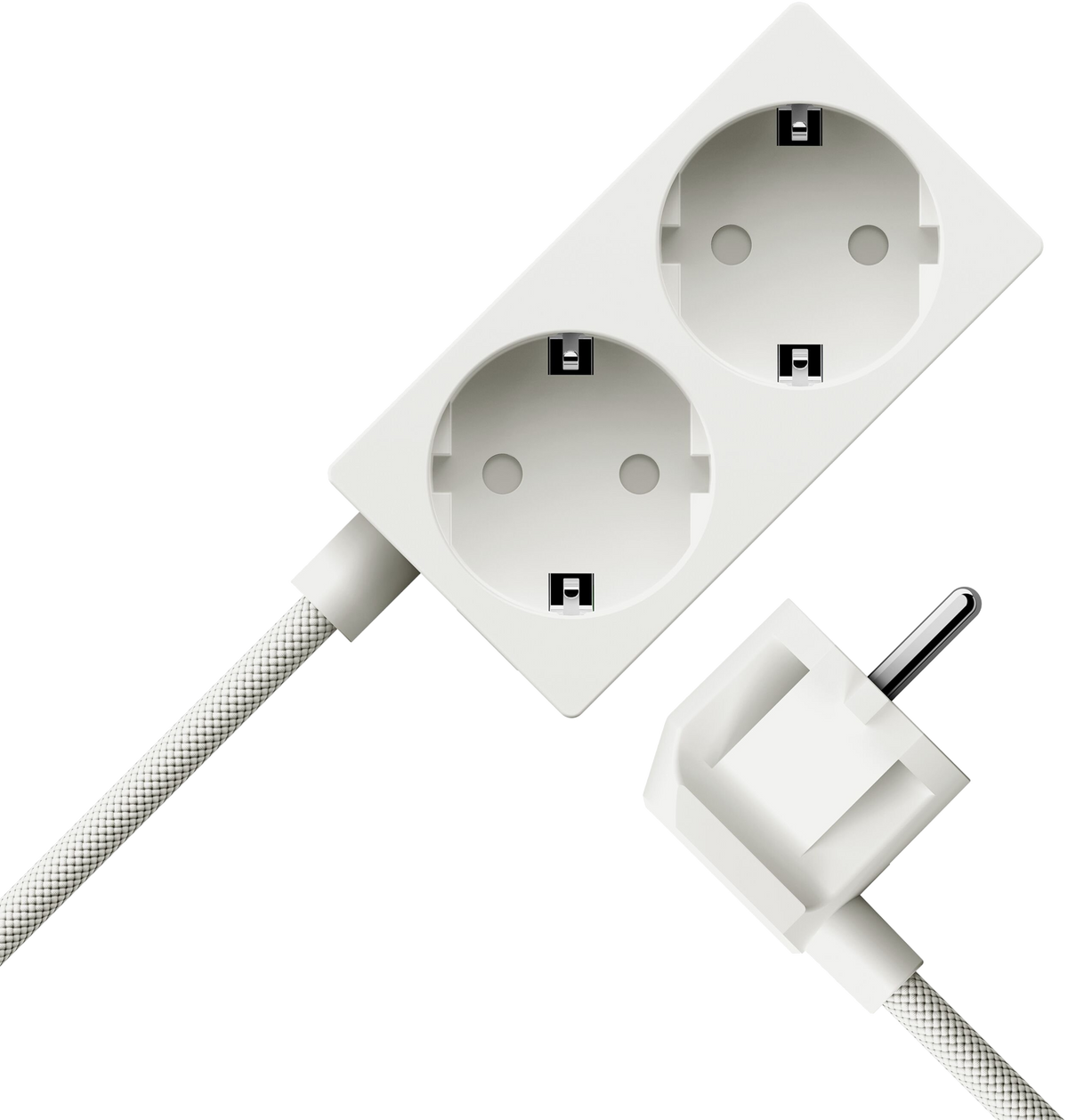 Sudio Brick White Stekkerdoos met USB Poorten