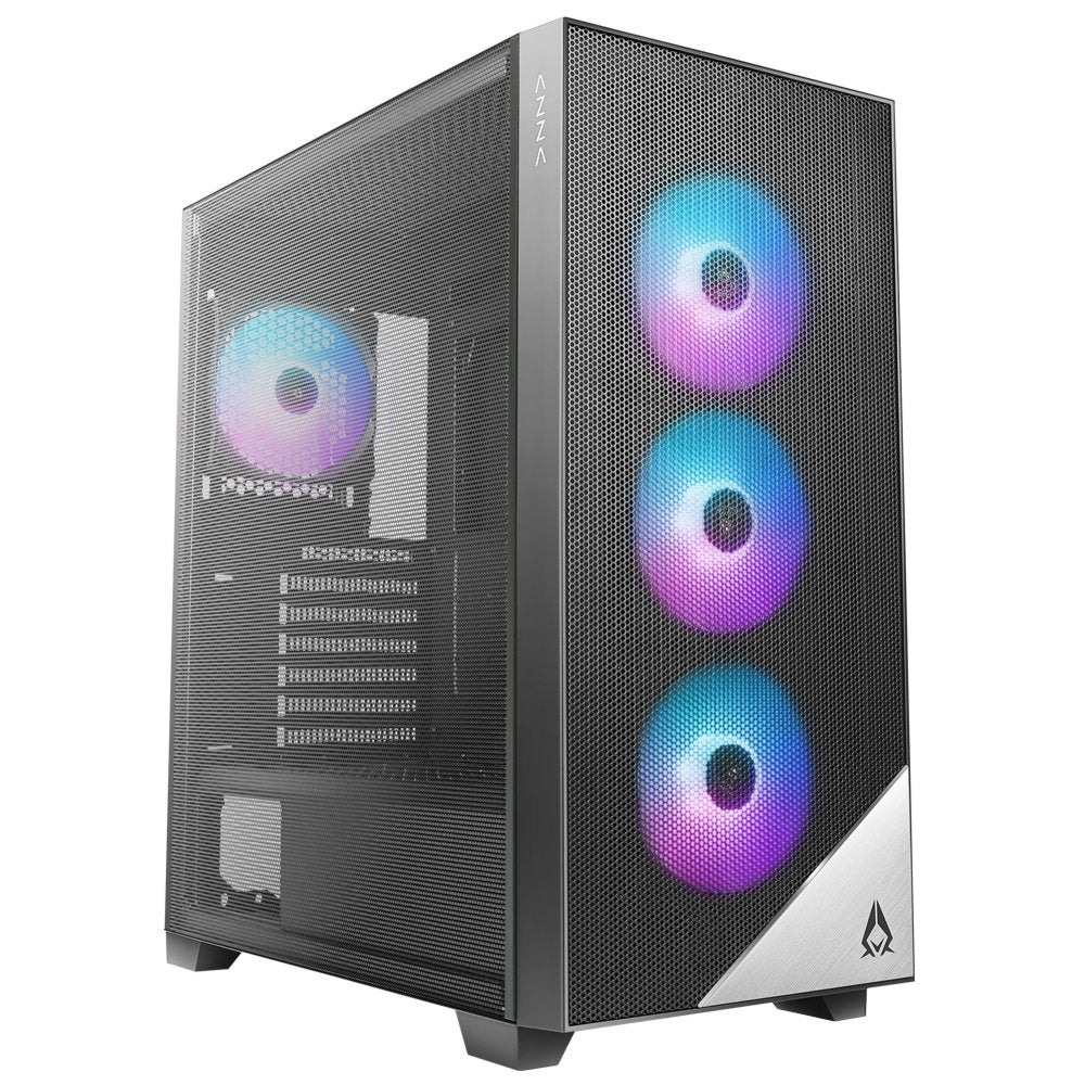 Azza Aero 480 RGB | Midi Tower Case | Zwart