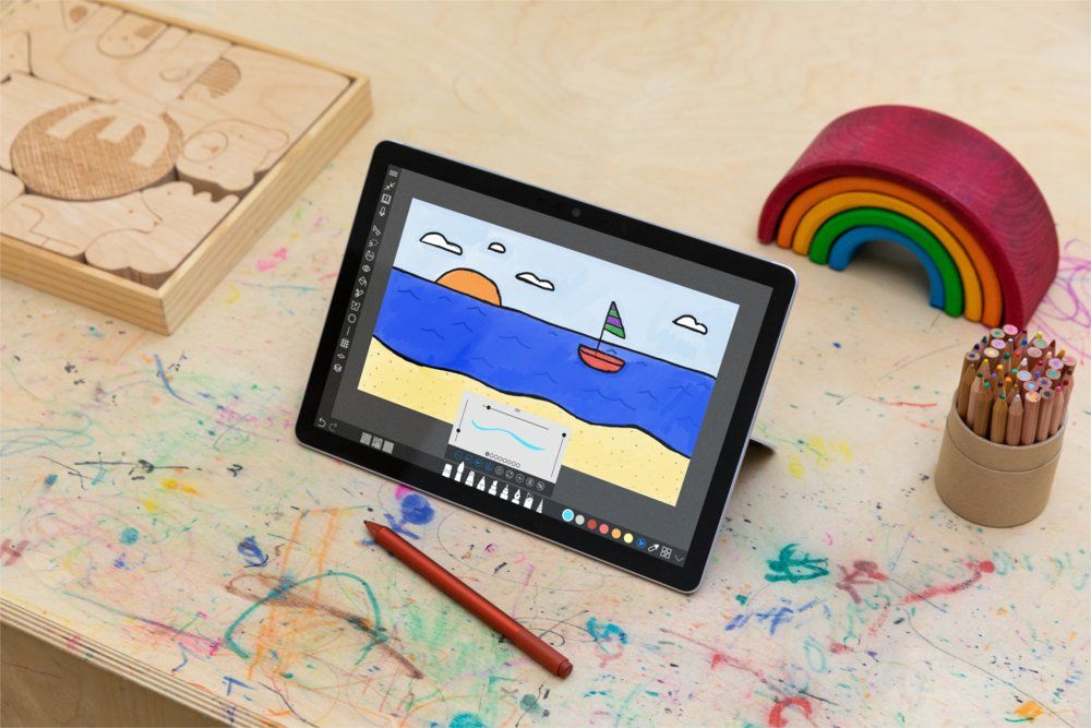 Microsoft Surface Go 2 | 10.5" Touch (1920x1280) | Intel Pentium Gold 4425Y | 4GB RAM | 64GB eMMC | Windows 10 Professional | Zilver | OPEN BOX