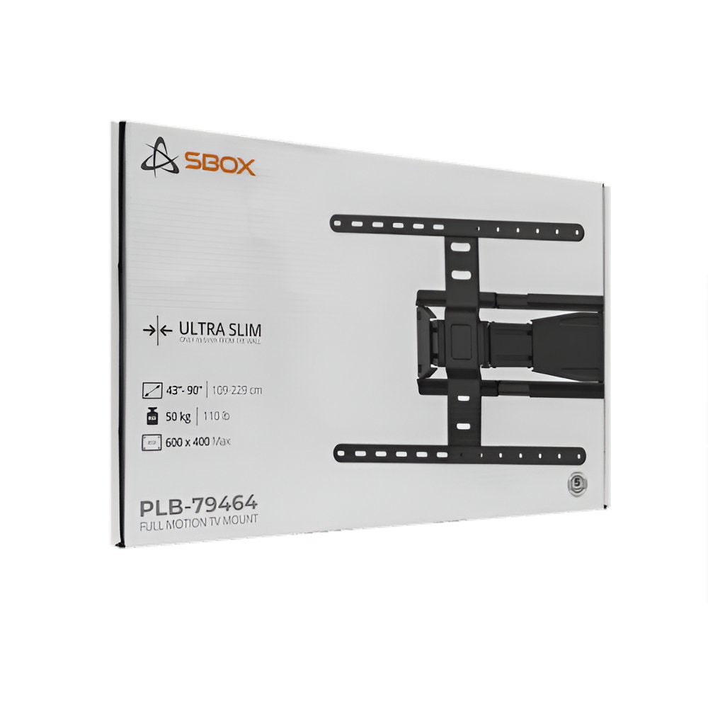SBOX PLB-79464 | Verstelbare TV-beugel | 43-90" | Max 50kg | VESA 600x400