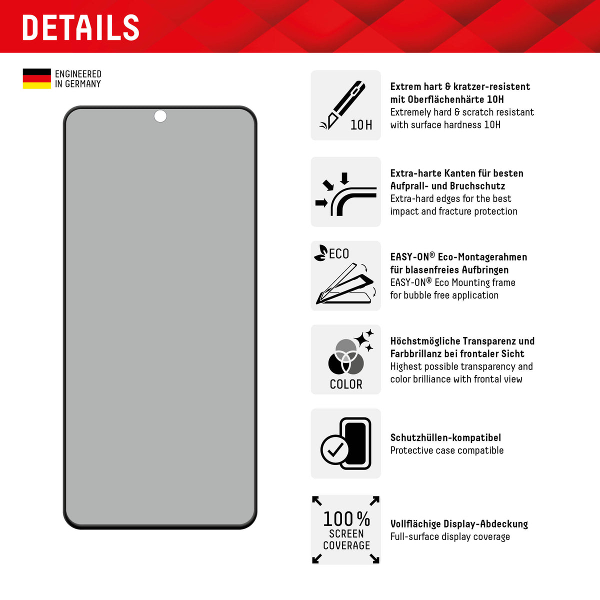 Displex Privacy Glass Fc Samsung Galaxy S23+ 5G