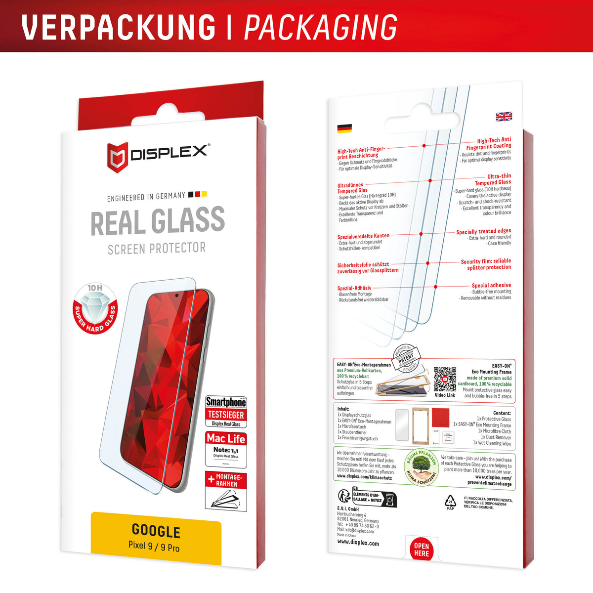 Displex Real Glass Google Pixel 9/9 Pro