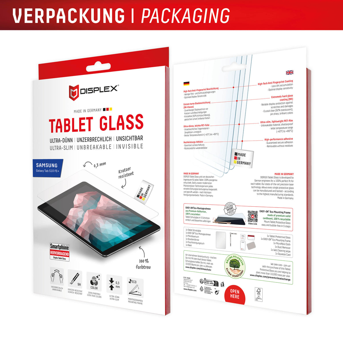 Displex Tablet Glass Samsung Galaxy Tab S10 Fe+