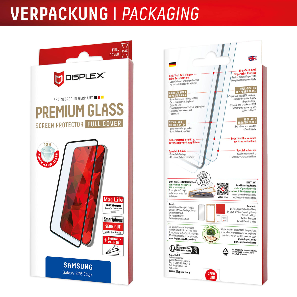 Displex Premium Glass Fc Samsung Galaxy S25 Edge