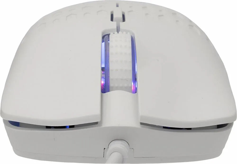 Baracuda OCTOPUS RGB | Bekabelde Gaming Muis | Rechtshandig | USB-A | 3600 DPI | Wit - Essentify