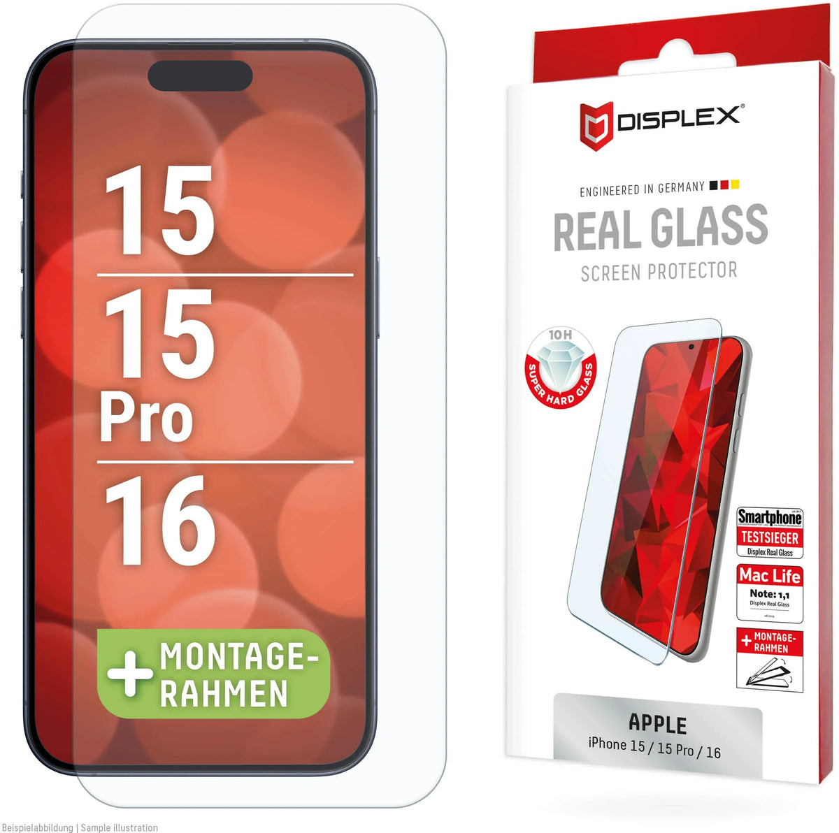 Displex Real Glass Iphone 15/15 Pro/16 - Essentify