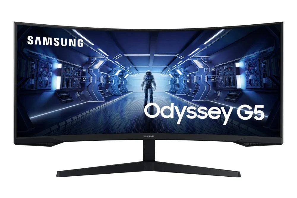 Samsung Odyssey C34G55TWWP 34" | 3440 x 1440 VA | 165Hz | Curved Gaming Monitor - Essentify