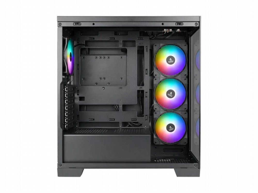 Case Azza Cove | Midi Tower | RGB | Tempered Glass | Zwart