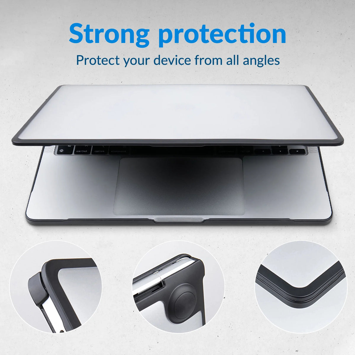 Mobilize Protection Cover For Apple Macbook Pro 16Inch (2021 - 2023) Transparent Black - Essentify