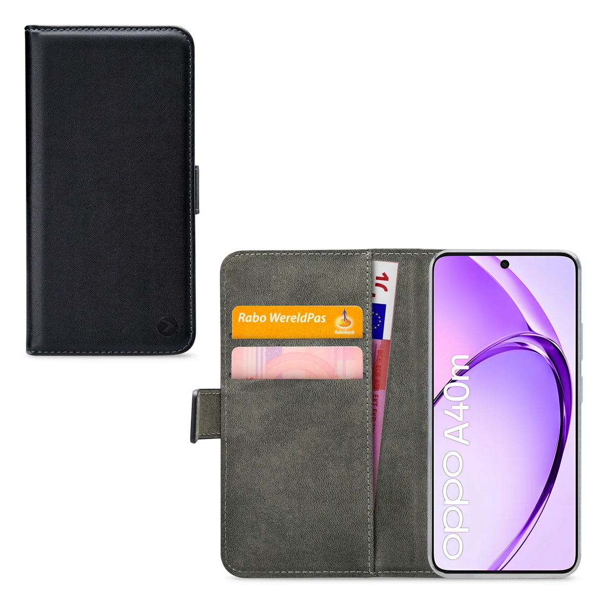 Mobilize Classic Gelly Wallet Book Case Oppo A40/A40M/A60 5G Black - Essentify