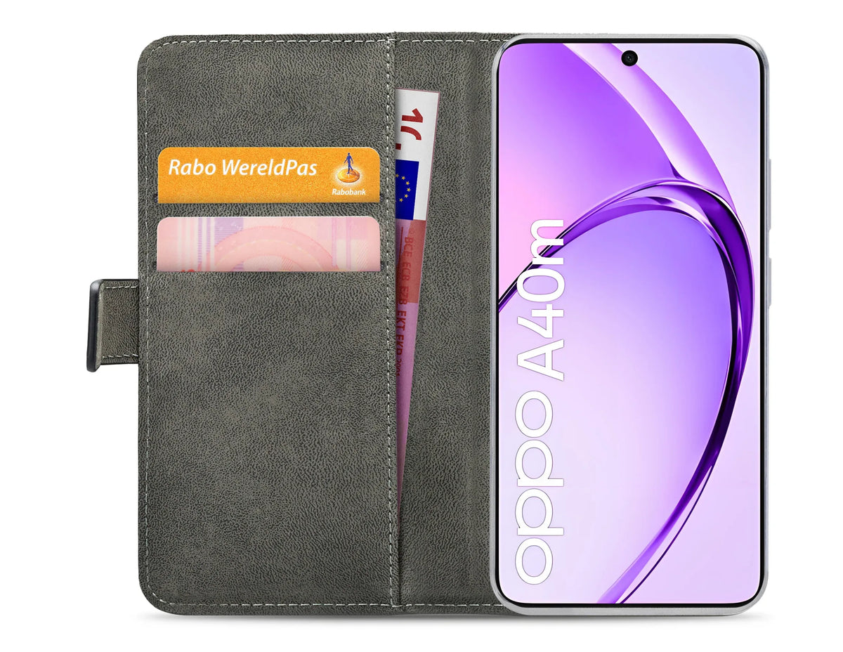 Mobilize Classic Gelly Wallet Book Case Oppo A40/A40M/A60 5G Black - Essentify