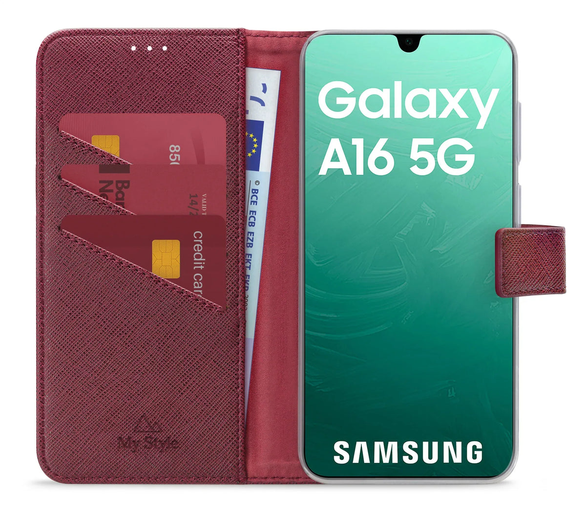 My Style Flex Wallet For Samsung Galaxy A16 4G/5G Bordeaux - Essentify