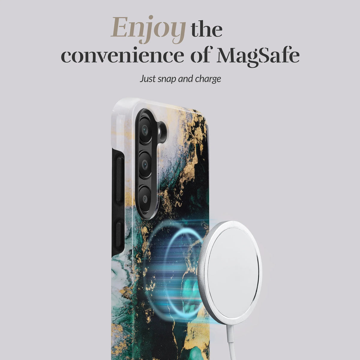Mio By Mobilize Mio Green Marble Magsafe Compatible For Samsung S24 5G/S25 5G - Essentify