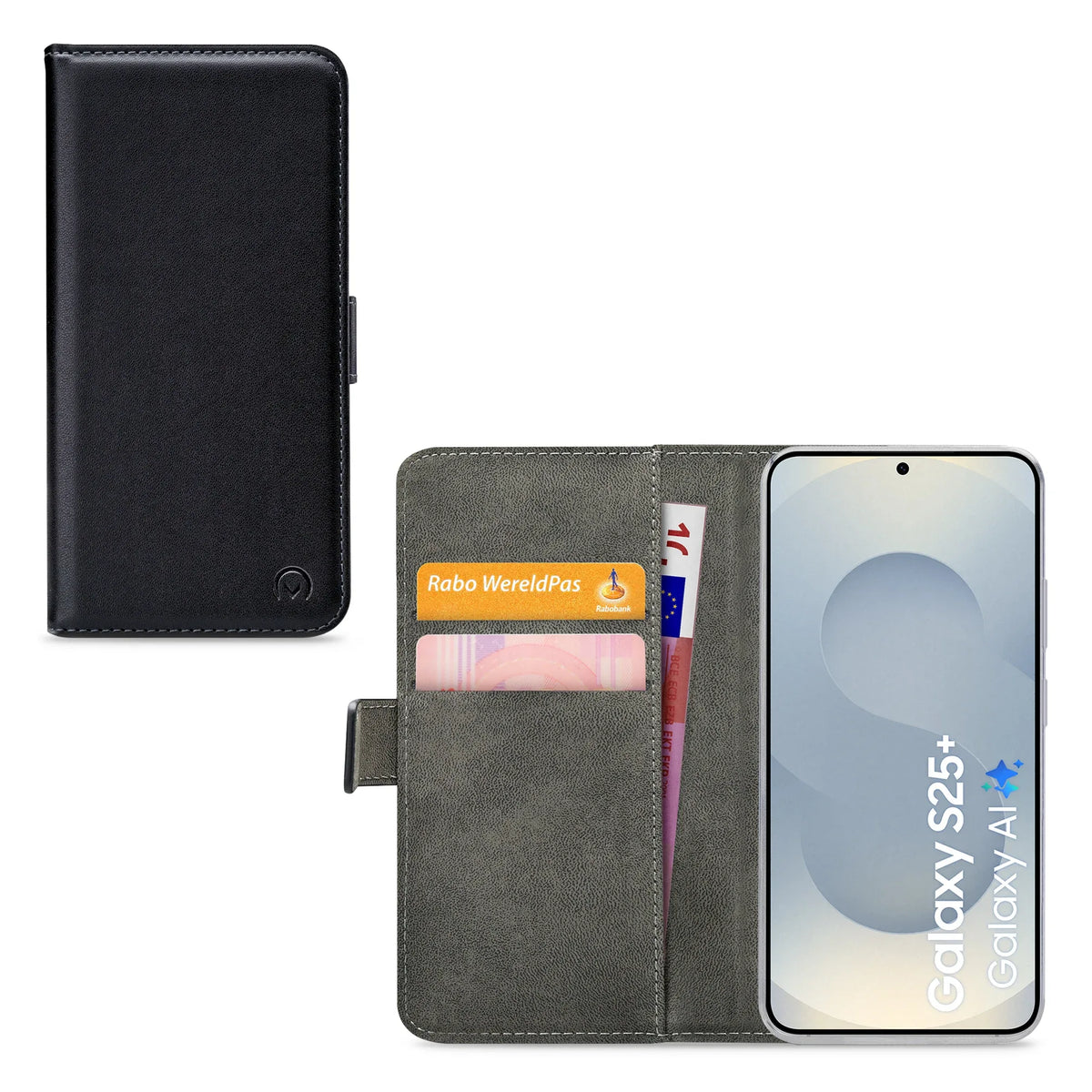 Mobilize Classic Gelly Wallet Book Case Samsung Galaxy S25+ 5G Black - Essentify