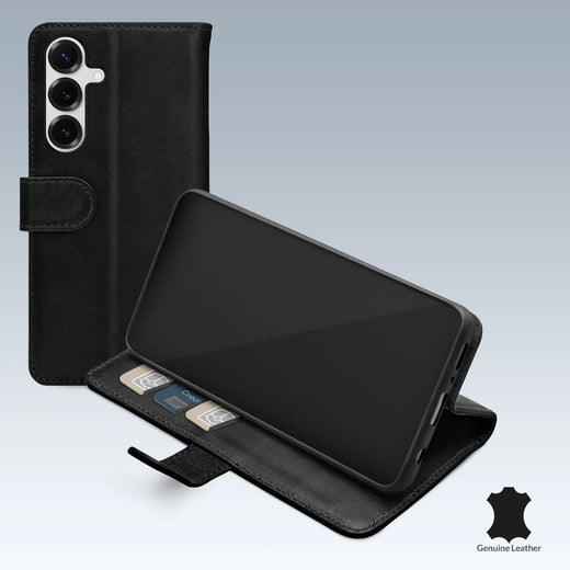 Mobilize Leather Wallet Samsung Galaxy S25+ 5G Black - Essentify