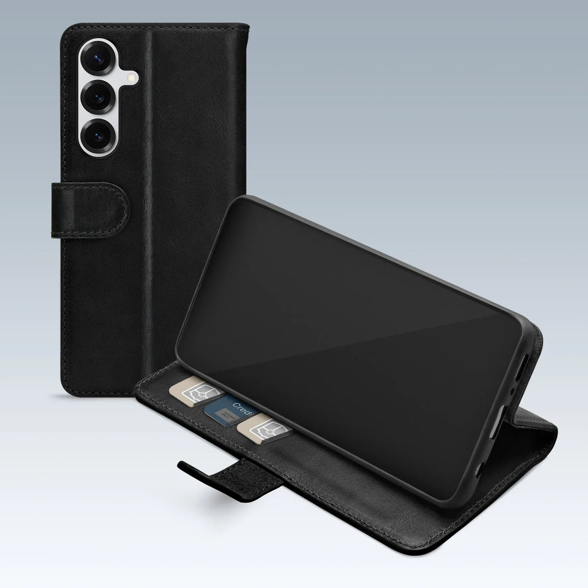 Mobilize Premium Gelly Wallet Book Case Samsung Galaxy S25+ 5G Black - Essentify