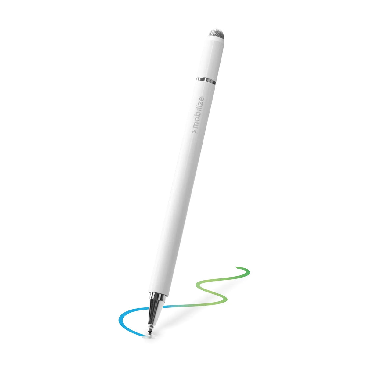 Mobilize High Sensitive 2In1 Capacitive Stylus Pen White - Essentify
