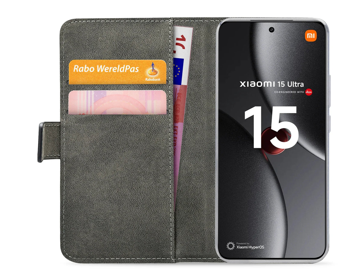 Mobilize Classic Gelly Wallet Book Case Xiaomi 15 Ultra Black - Essentify