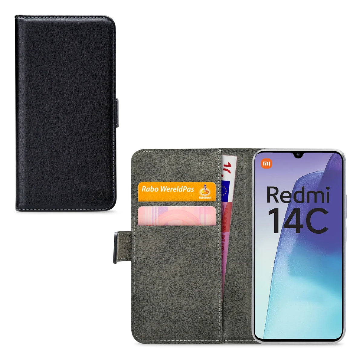 Mobilize Classic Gelly Wallet Book Case Xiaomi Poco C75/Redmi 14C Black - Essentify