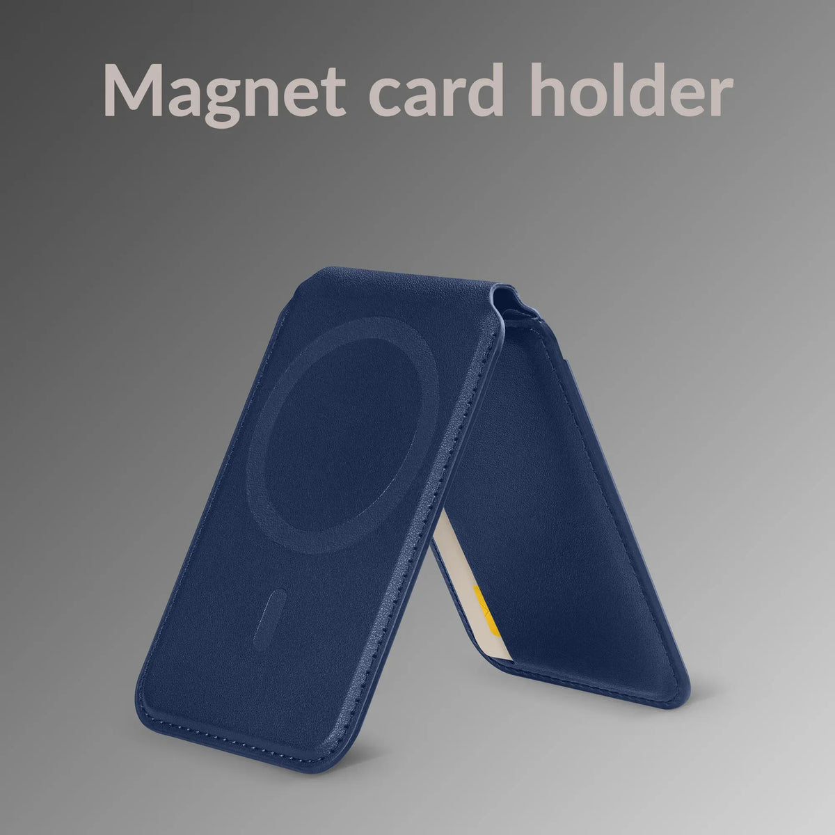 Mobilize Magsafe Compatible Magnet Card Holder With Stand Function Blue - Essentify