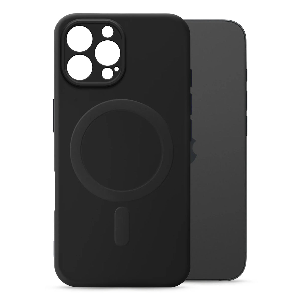 My Style Protective Flex Magsafe Compatible Case For Apple Iphone 16 Pro Max Black - Essentify