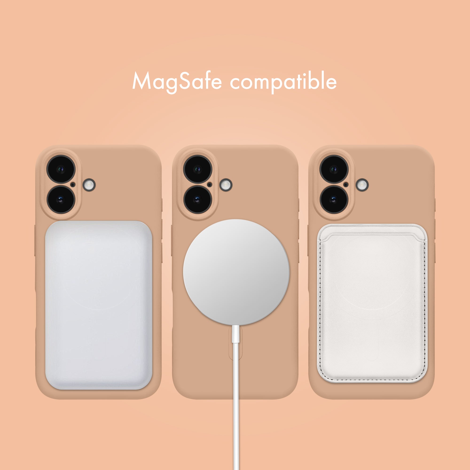My Style Protective Flex Magsafe Compatible Case For Apple Iphone 16 Soft Pink
