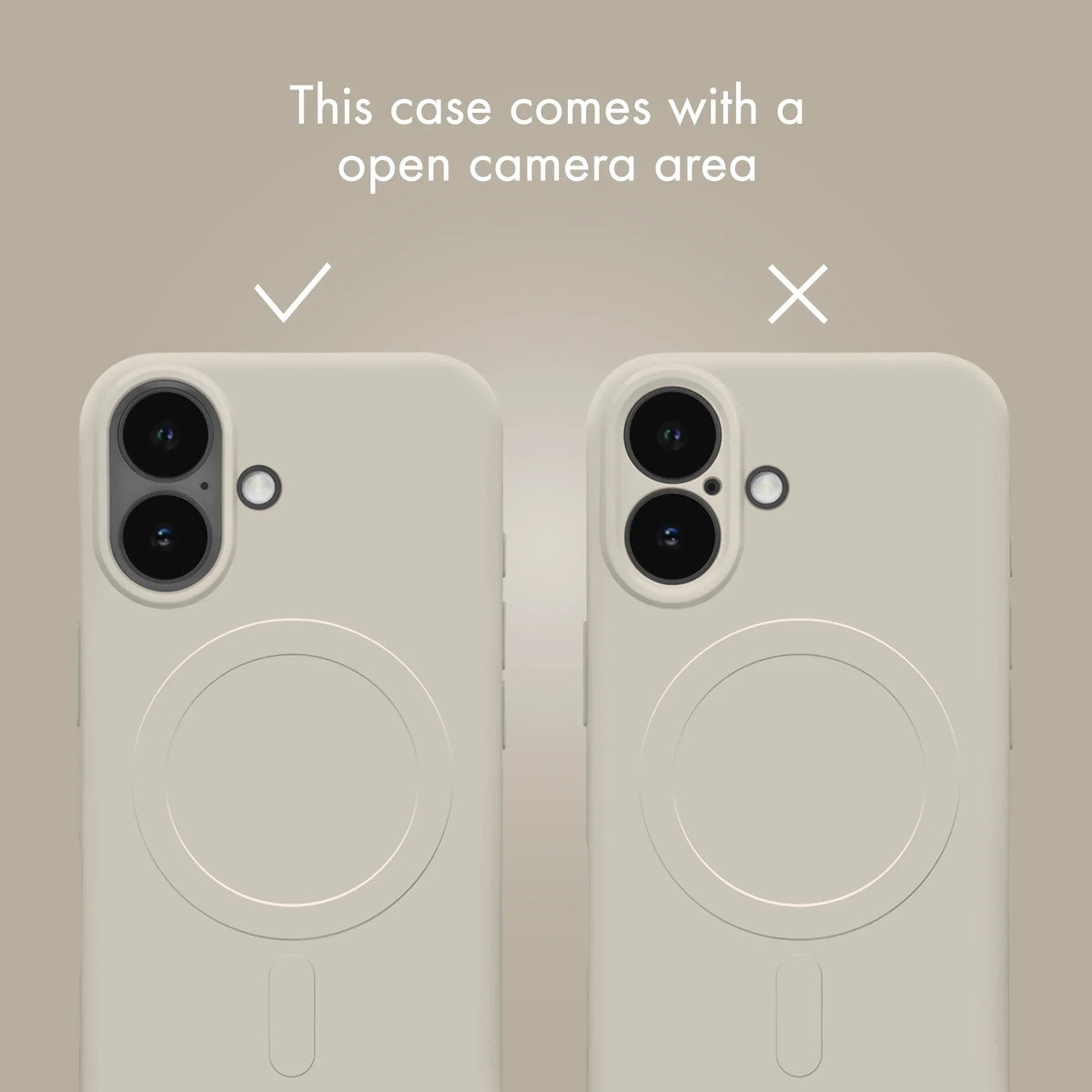 My Style Protective Flex Magsafe Compatible Case For Apple Iphone 13/14/15 Antique White - Essentify