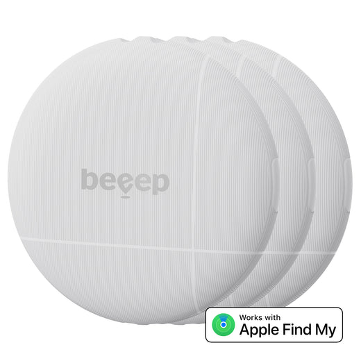 Beeep Betag Find My Tracker White & Keychain White - 3 Pack