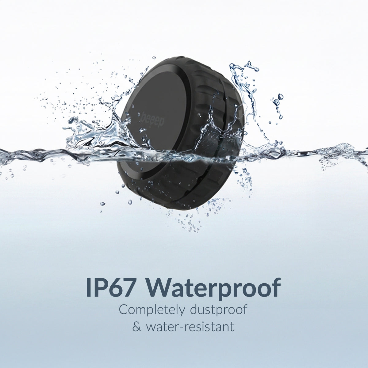 Beeep Onetag Apple Find My & Android Tracker - Waterproof Case - Black