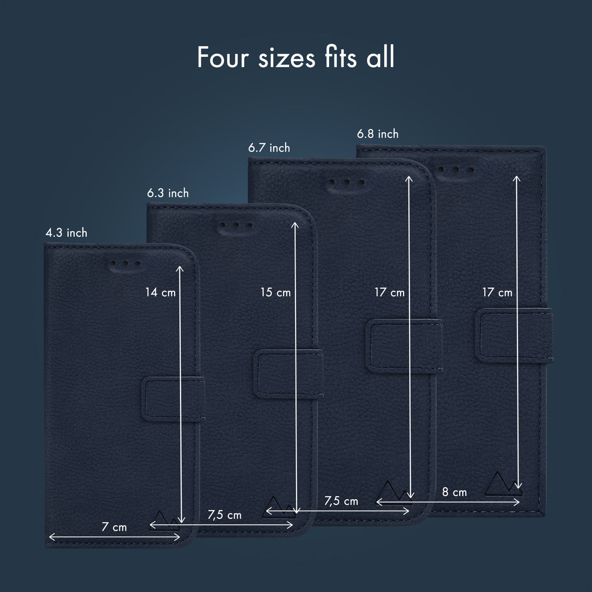 My Style Universal Magsafe Compatible Wallet - Midnight Blue 4.7" (Without Case)