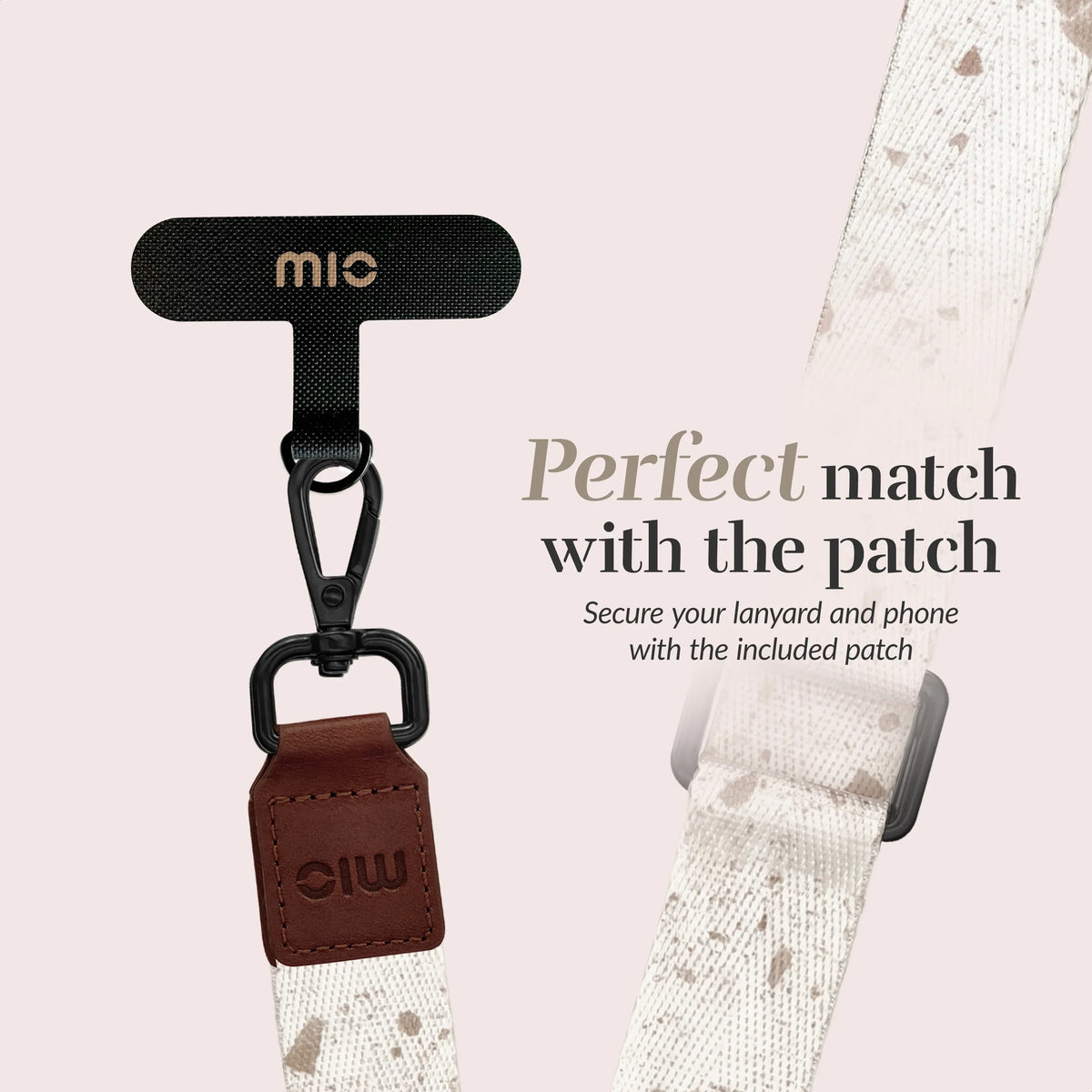 Mio By Mobilize Mio Lanyard Soft Terrazzo - Essentify