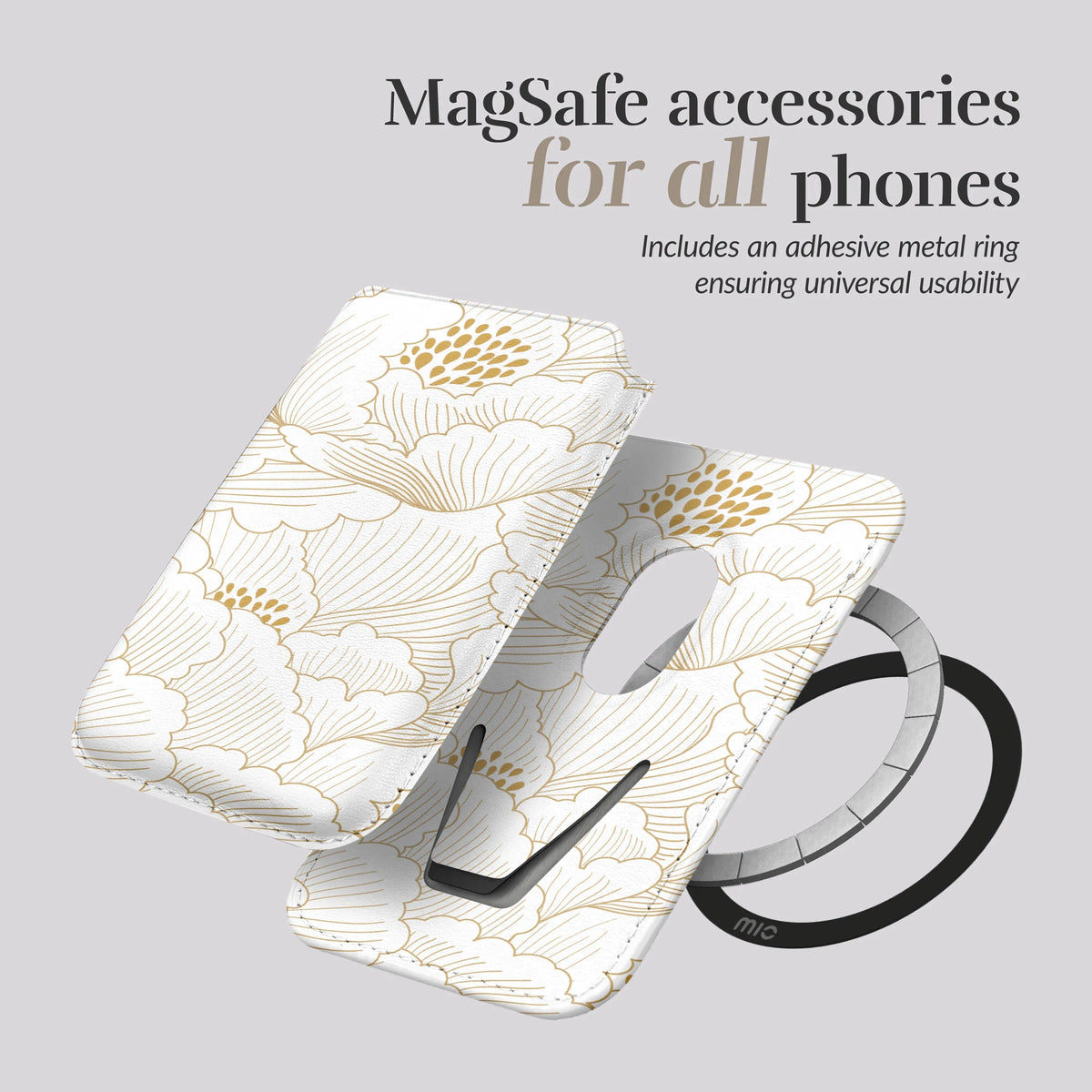 Mio By Mobilize Mio Roses Magsafe Compatible White Card Holder - Essentify