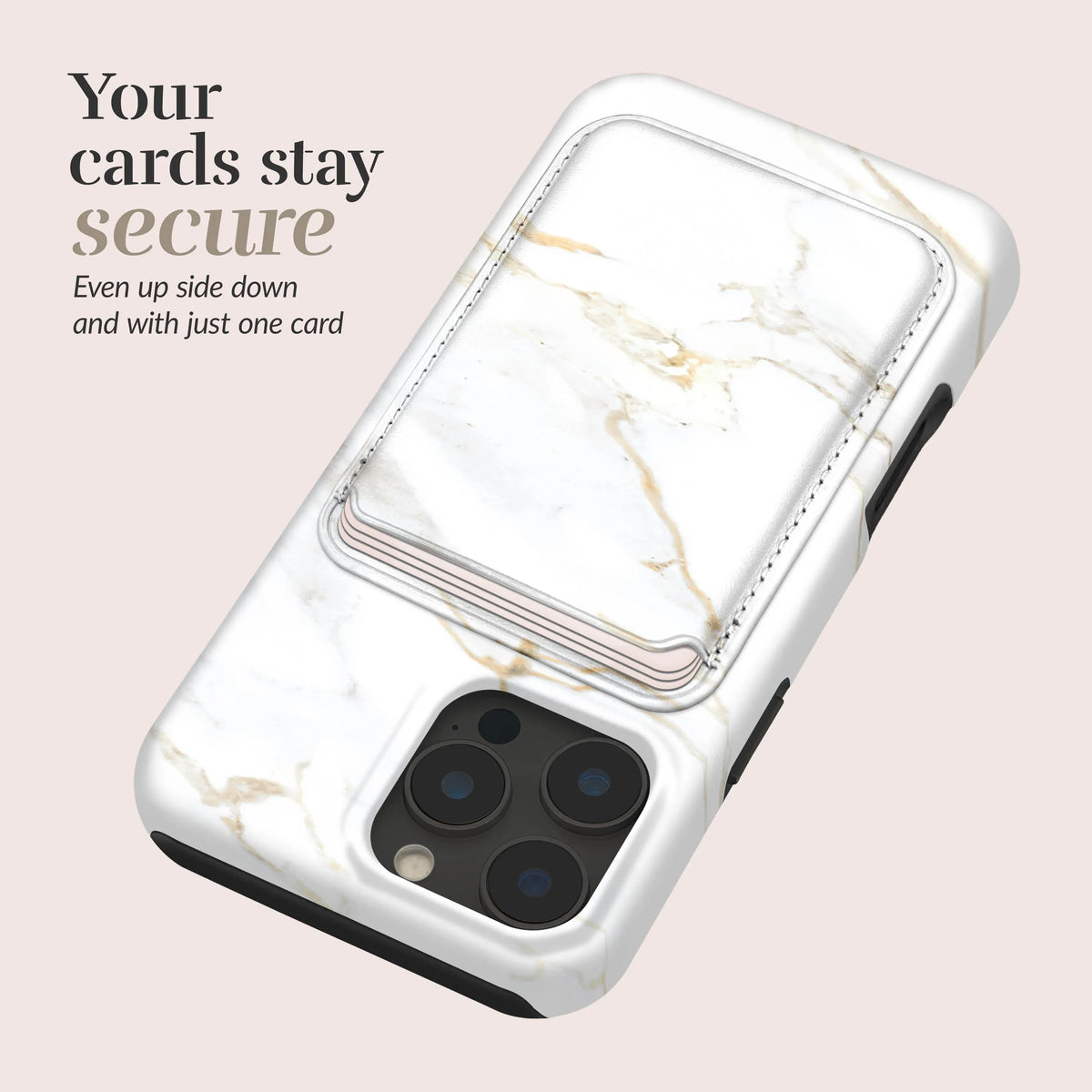 Mio By Mobilize Mio White Marble Magsafe Compatible Card Holder - Essentify