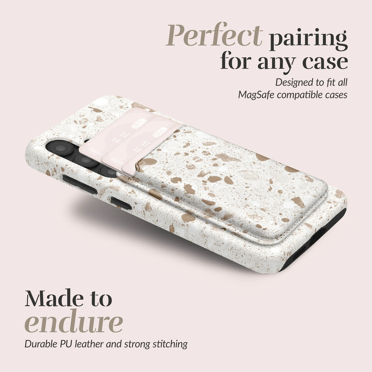 Mio By Mobilize Mio Soft Terrazzo Magsafe Compatible Card Holder - Essentify