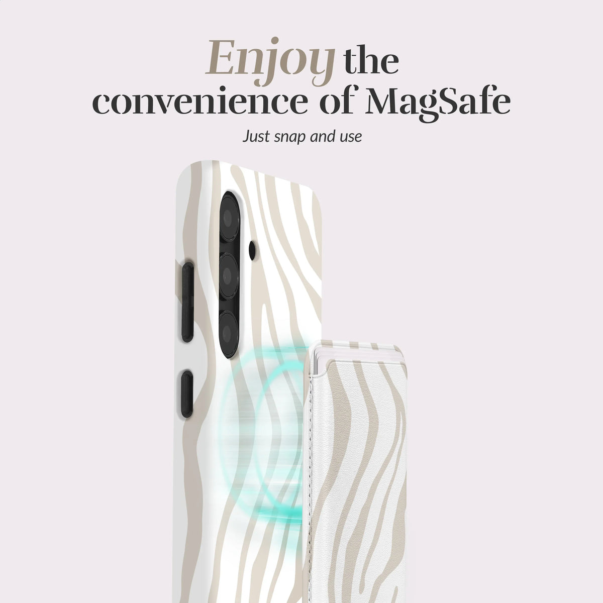 Mio By Mobilize Mio Sandy Zebra Magsafe Compatible Card Holder - Essentify