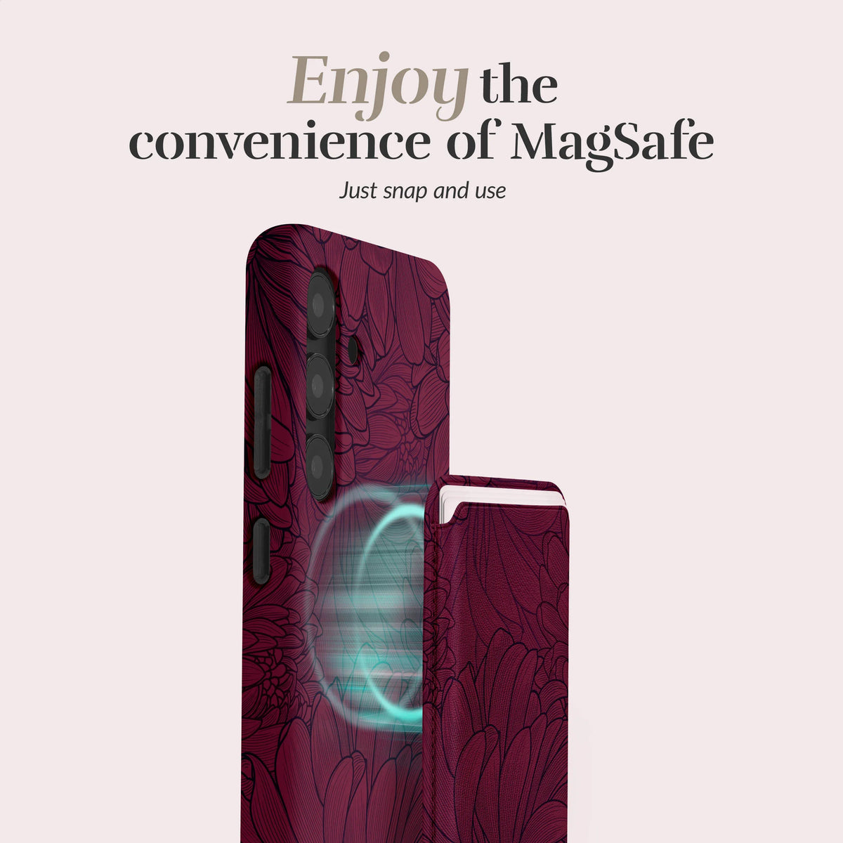 Mio By Mobilize Mio Berry Blooms Magsafe Compatible Card Holder - Essentify