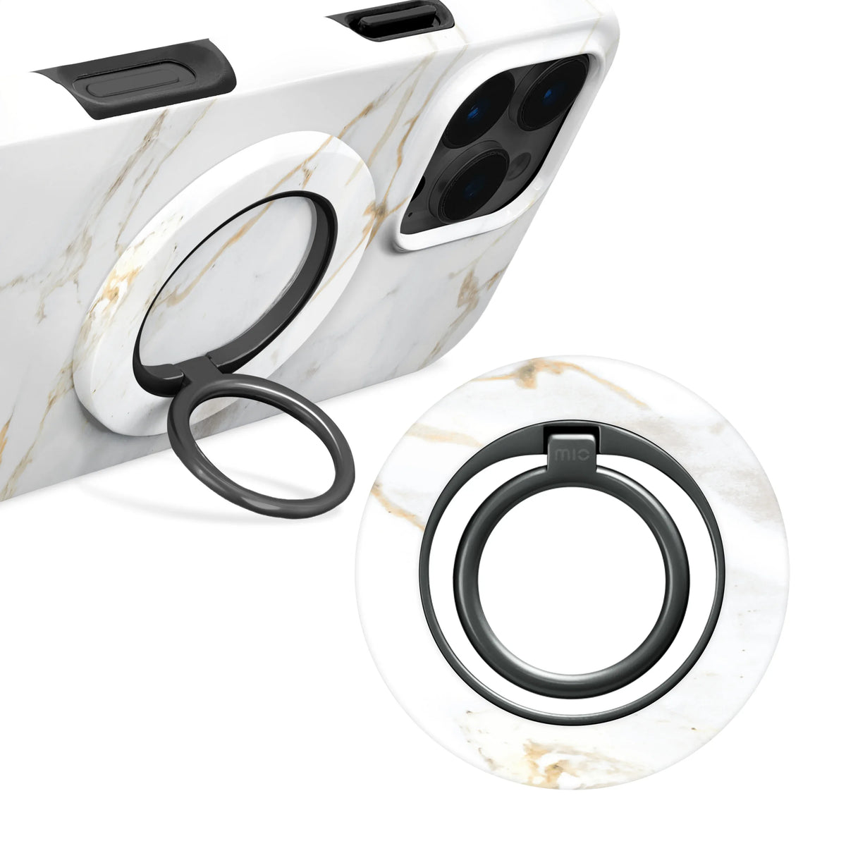 Mio By Mobilize Mio White Marble Magsafe Compatible Ring Holder - Essentify