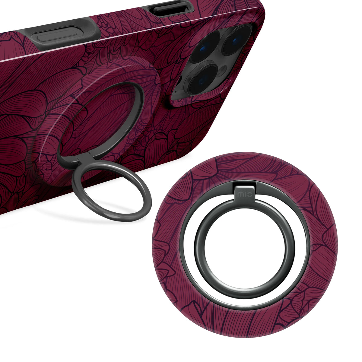 Mio By Mobilize Mio Berry Blooms Magsafe Compatible Ring Holder - Essentify
