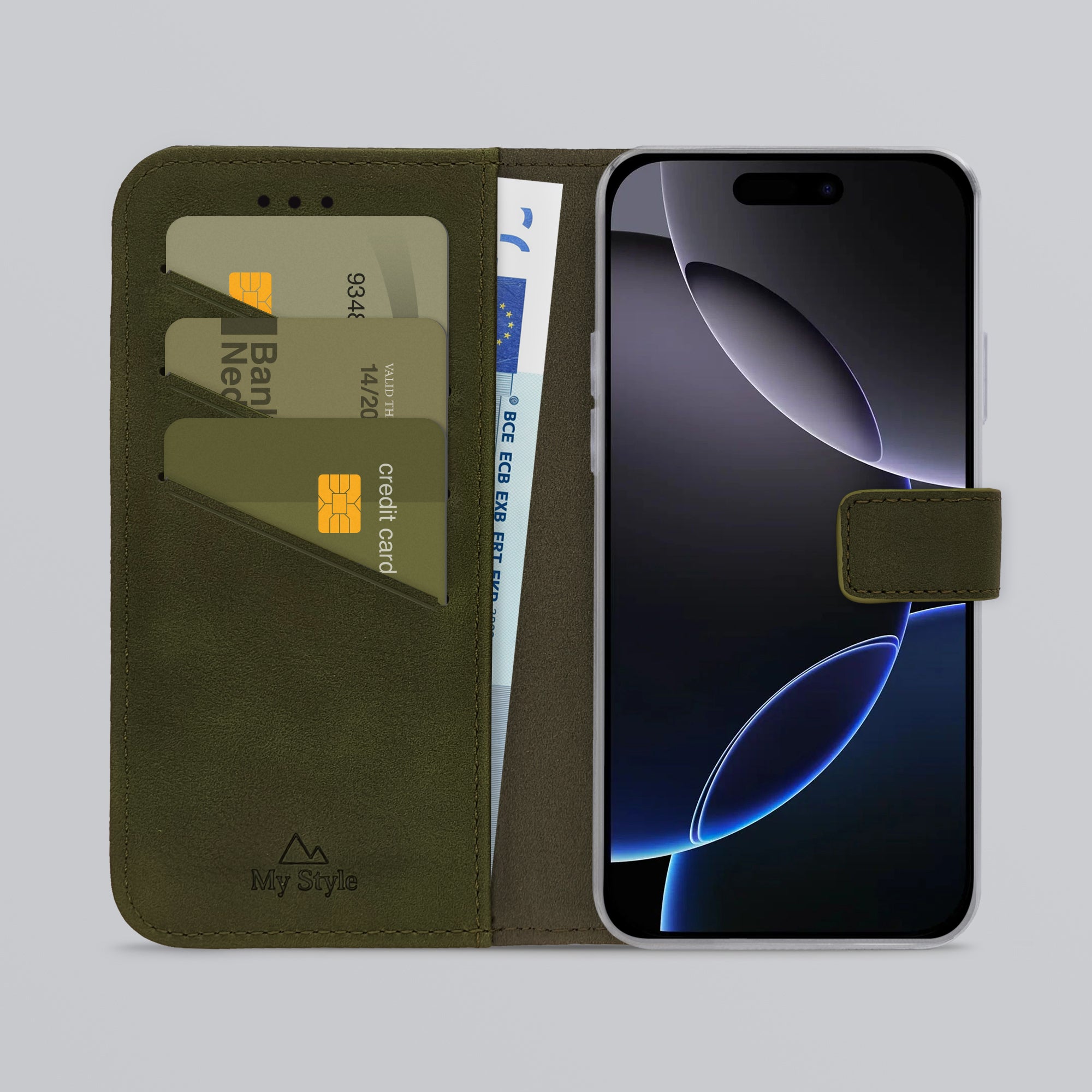 My Style Flex Wallet For Apple Iphone 16 Pro Max Forest Green