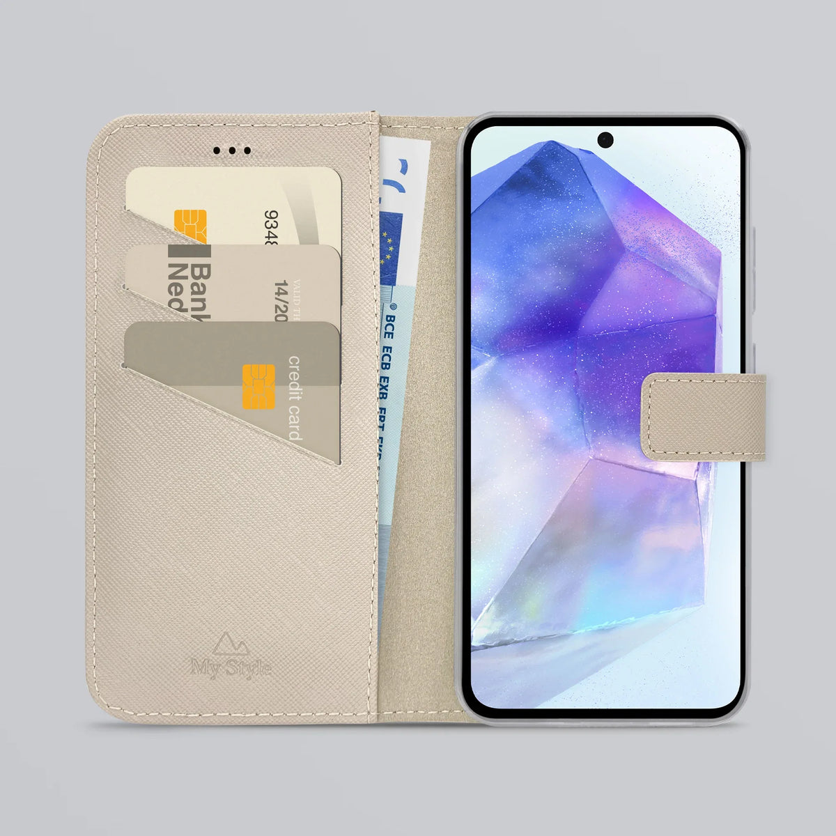 My Style Flex Wallet For Samsung Galaxy A55 5G Warm Taupe - Essentify